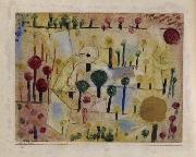 Paul Klee Abstract-imaginary garden oil on canvas